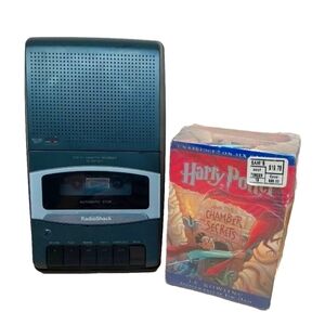 Vintage NOS Deadstock Harry Potter & The Chamber of Secrets Casset Tapes/ Player